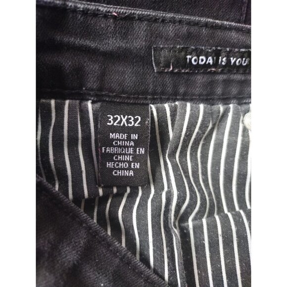 Kenneth Cole Men's Black Denim Jeans 32x32 Slim Fit Comfortable Casual Wear. - Picture 4 of 9